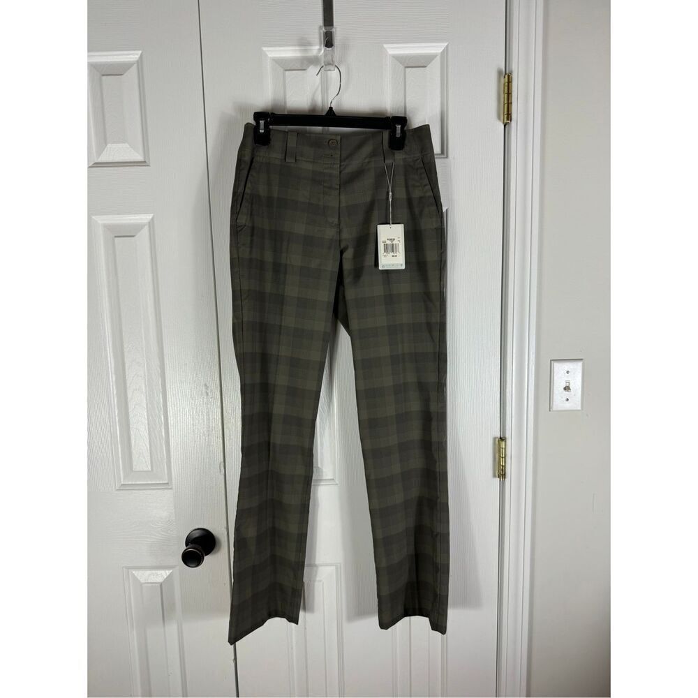 NWT Nike Golf Dri Fit Plaid Pants Size 4